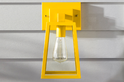 Outdoor Light Fixture painted with Krylon Fusion Spray paint