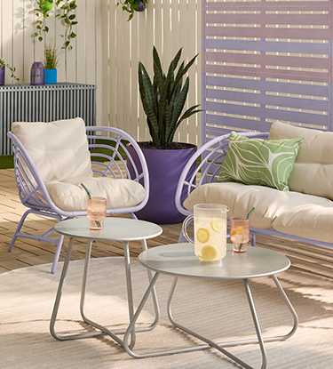 2026 Spring Color Collection colors in a patio setting