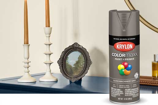 Krylon Fusion Machinery Gray on a picture frame