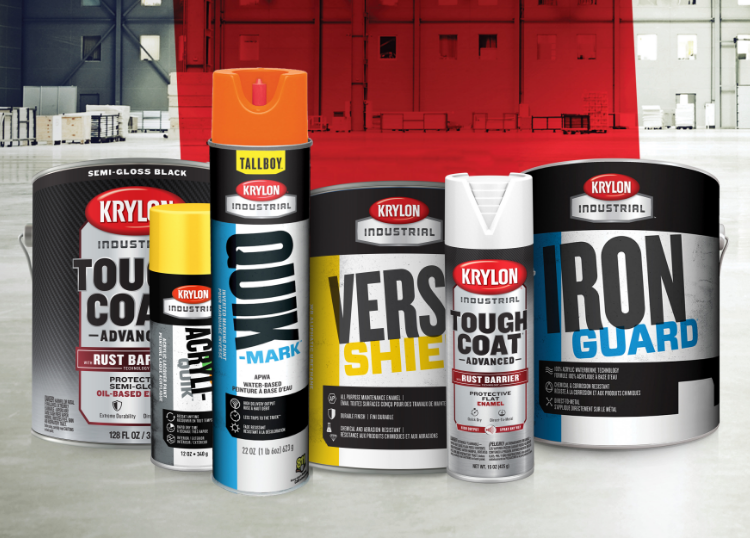 Assortment of Krylon Industrial Products