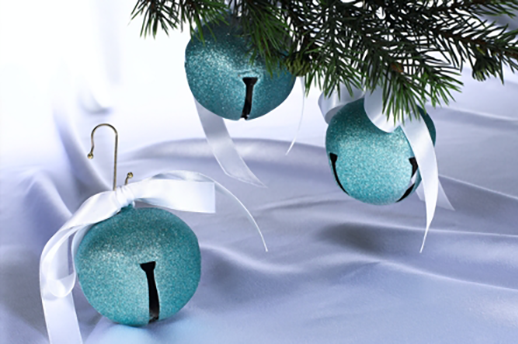 Jingle Bell Glittery Christmas Ornaments Project