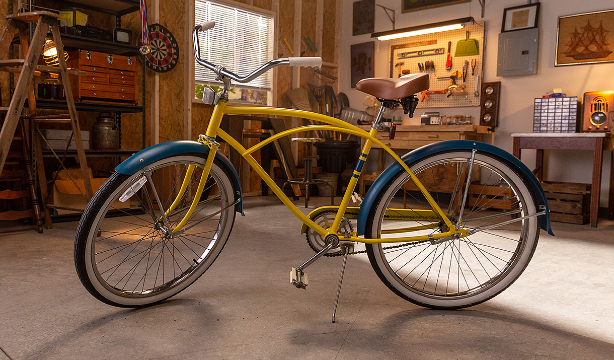 restored vintage bicycle