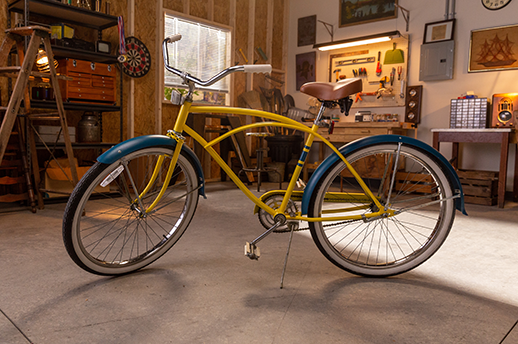restored vintage bicycle