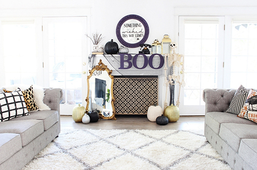 halloween mantle