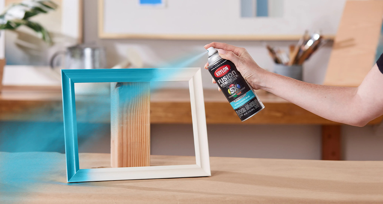 spraying paint