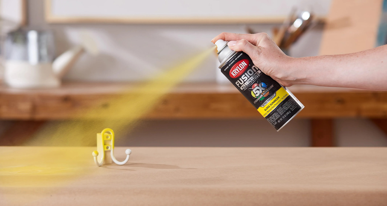 spraying paint