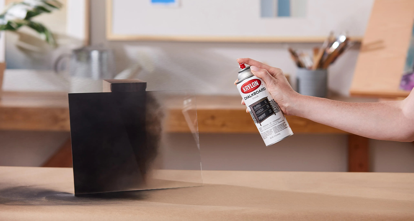 spraying paint