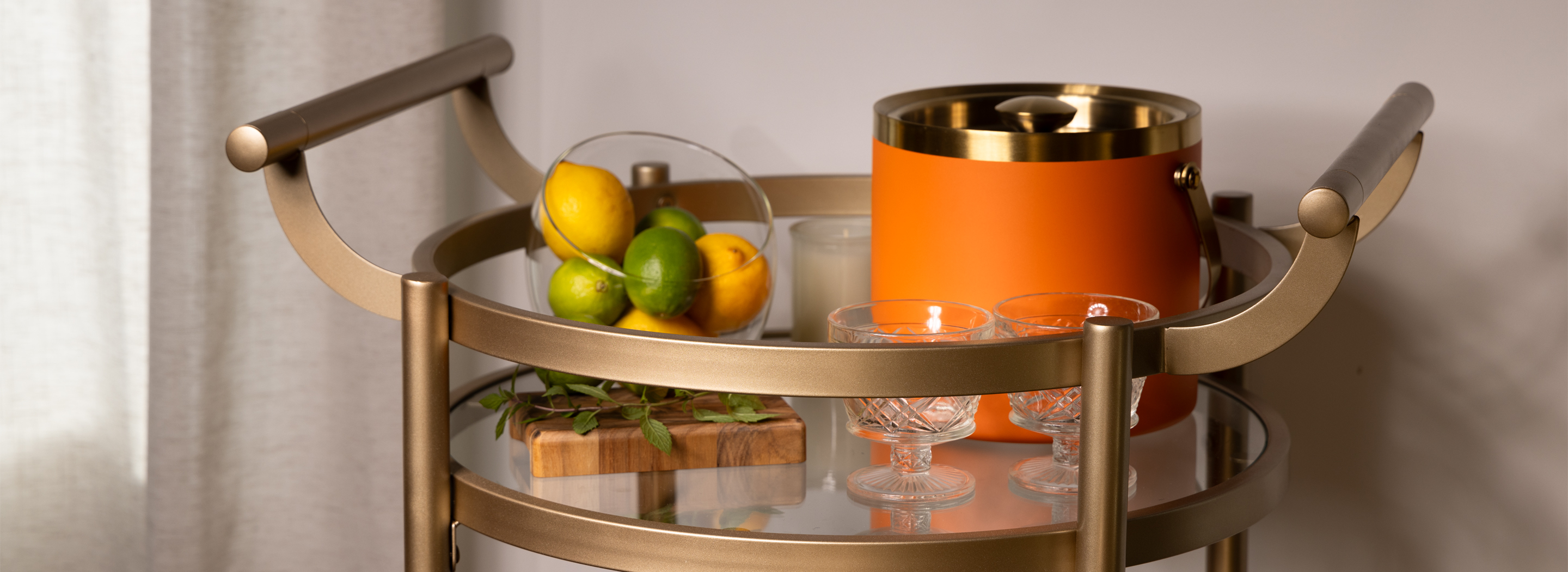 NYE bar cart