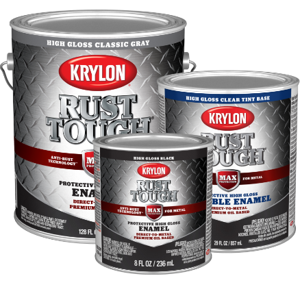 Buy Krylon Rust Tough K09273008 Enamel Spray Paint, Metallic, Gold