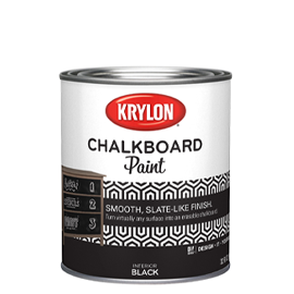 can of Chalkboard paint in black